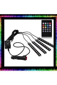 Araç Içi Ayak Altı Led Sese Duyarlı Müziğe Duyarlı 12'li - Rgb ürün fotoğrafı