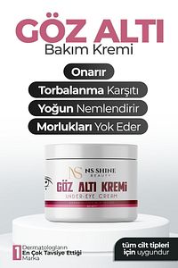 Göz Altı Torbalama Ve Morluk & Koyu Halka Kırışıklık Karşıtı Aydınlatıcı Göz Altı Kremi 50 ml ürün fotoğrafı