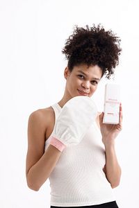 1 Adet Ekru Banyo Duş Kesesi Peeling Eldiveni %100 Floş Ipek Normal Ciltler Için ürün fotoğrafı