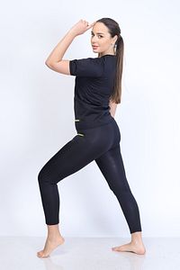 Zayıflama Incelme Yağ Yakma Takımı Fermuarlı Yarım Kol Termal Tayt Termal Içlik ürün fotoğrafı