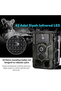 Jh-760 16 Mp Full Hd 45 Ir Led Gece Görüşlü Fotokapan Kamera ürün fotoğrafı