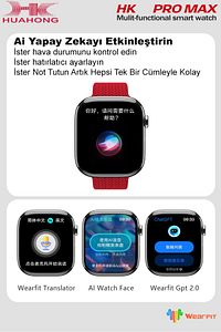 Watch 9 Hk9 Pro Max Plus Son Sürüm Gen4 Yapay Zeka Destekli Sahtesi Çıkmış Dikkat Edin! ürün fotoğrafı