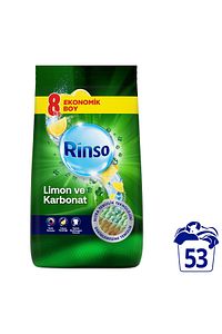 Toz Deterjan Limon Karbonat Renkliler Ve Beyazlar Için Derinlemesine Temizlik 8 Kg ürün fotoğrafı