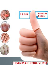 El Parmak Koruyucu Silikon Kemik Koruyucu Parmak Ucu Koruyucu Hortum 5 Adet ürün fotoğrafı
