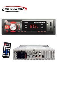 Sn-202 Çift Usb Girişli Bluetooth Oto Teyp Araba Teybi Radyo Usb Sd Aux Teyp Amfi Çıkışlı Kumandalı ürün fotoğrafı
