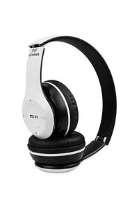 P47 Extra Bass Wireless Bluetooth Kulaklık 5.0 Edr Fm Radyo Beyaz ürün fotoğrafı