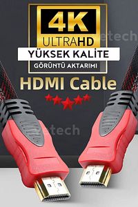 3 Metre HDMi Kablo Full HD TV Monitör Uydu Alıcısı PC Uyumlu HDMI Kablosu ürün fotoğrafı