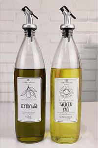 Lombardino Vetro 2'li Zeytinyağı Ve Sıvıyağ Şişesi Yağdanlık 1000 ml Sh-003 ürün fotoğrafı