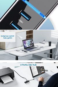 Usb 3.0 Dönüştürücü Laptop Desktop PC Notebook Uyumlu Usb Çoğaltıcı Çoklayıcı Hub Adaptör ürün fotoğrafı