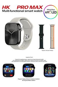 Watch 9 Hk9 Pro Max Plus Son Sürüm Gen4 Yapay Zeka Destekli Sahtesi Çıkmış Dikkat Edin! ürün fotoğrafı