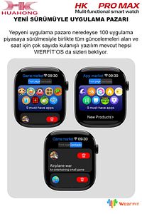 Watch 9 Hk9 Pro Max Plus Son Sürüm Gen4 Yapay Zeka Destekli Sahtesi Çıkmış Dikkat Edin! ürün fotoğrafı