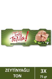 Kalite Tonla Zeytin Yağlı Ton Balığı 3x75 gr ürün fotoğrafı
