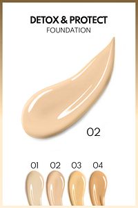 Detox & Protect Foundation Spf 15 Yoğun Kapatıcı Saten Bitişli Fondöten - 02 Natural Beige ürün fotoğrafı