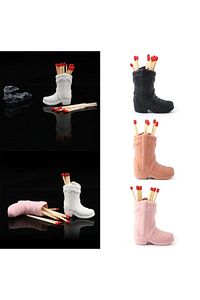 Seramik Cowboy Boot Kibritlik, Kovboy Bot Kibritlik, Dekoratif Obje ürün fotoğrafı