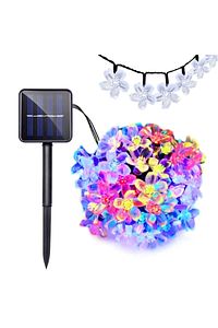 Solar Güneş Enerjili 30 Led Kiraz Çiçeği Ip65 Su Geçirmez Solar Işık Zinciri 6 Metre Rgb Gökkuşağı ürün fotoğrafı