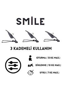 Smile Cotton Sallanır Üç Kademeli Ana Kucağı ( Oyuncak Aparatı Ve Seyahat Çantası ) ürün fotoğrafı