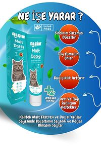Kedi Maltı Macun 100 G Kediler İçin Tüy Yumağı Önleyici Tüy Yumağı Karşıtı Malt Macun ürün fotoğrafı