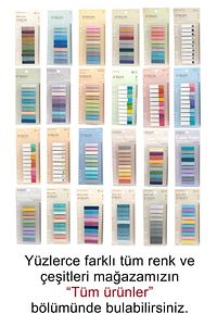 Şeffaf Renkli Postit Post-it Post It. Kitap Ayracı Ayraç Postit Sticker Not Kağıdı 200 Yaprak ürün fotoğrafı