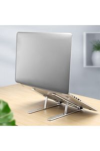Plastik Beyaz Veya Siyah Renk Katlanabilir Ayarlı Dizüstü Laptop Standı ürün fotoğrafı