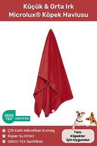 Microlux® Köpek Havlusu 60x90 Cm Kurulama Için Mikrofiber Küçük Ve Orta Irk Süper Su Emici Havlu ürün fotoğrafı