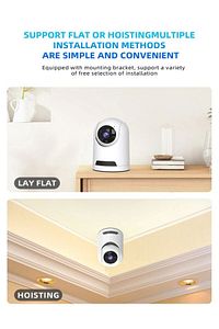 Hareket Algılama & Yüz Tanıma Özellikli Gece Görüş 5MP 1080P IP Kamera Bebek Güvenlik Kamerası ürün fotoğrafı
