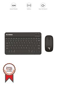 Siyah Tmk-04 Bluetooht Kablosuz Klavye Mouse Seti ürün fotoğrafı