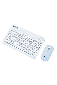Beyaz Tmk-04 Bluetooth Kablosuz Klavye Ve Mouse Seti ürün fotoğrafı