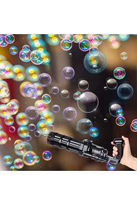 Pilli Köpüklü Oyuncak Köpük Baloncuk Makinesi Tabancası + Baloncuk Likitli ürün fotoğrafı