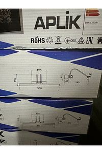 35 Cm Krom Kasa Sarı Işık Pilli Değildir Elektrikli Banyo Ayna Tablo Aydınlatma Flüt Kuğu Led Aplik ürün fotoğrafı