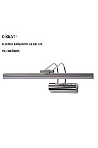 35 Cm Krom Kasa Sarı Işık Pilli Değildir Elektrikli Banyo Ayna Tablo Aydınlatma Flüt Kuğu Led Aplik ürün fotoğrafı