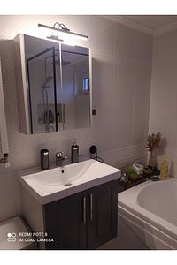 35 Cm Siyah Kasa Sarı Işık Pilli Değildir Elektrikli Banyo Ayna Tablo Aydınlatma Flüt Kuğu Led Aplik ürün fotoğrafı