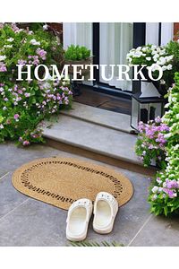 Jüt, Desenli Kapı Önü, Paspas, Banyo Paspası, Balkon Paspası / Hediyelik, Ev Eşyası. ürün fotoğrafı