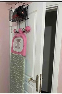 Kapı Ve Duvara Monte Ütü Ve Ütü Masası Düzenleyici Organizer Süper Sticker Askı(ÜTÜ ASKISI) ürün fotoğrafı