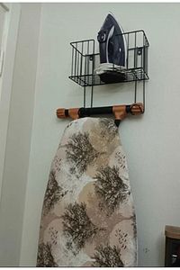 Kapı Ve Duvara Monte Ütü Ve Ütü Masası Düzenleyici Organizer Süper Sticker Askı(ÜTÜ ASKISI) ürün fotoğrafı
