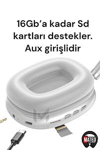 Kablosuz Bluetooth Kulaklık | iOS Android Uyumlu | Yüksek Ses Kalitesi | Mikrofonlu Stereo Kulaklık ürün fotoğrafı