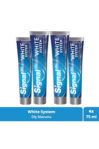White System Diş Macunu 2 Haftada Daha Beyaz Dişler 75 ml X4 Adet ürün fotoğrafı