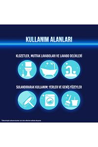 Yoğun Kıvamlı Çamaşır Suyu Dağ Esintisi Maksimum Hijyen 750 ml 6 Adet ürün fotoğrafı