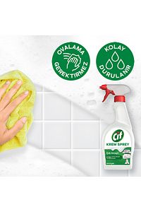 Krem Sprey Çok Amaçlı Yüzey Temizleyici 750 ml X 3adet Mikrofiber Bez ürün fotoğrafı