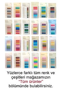 Şeffaf Renkli Postit Post-it Post It. Kitap Ayracı Ayraç Postit Sticker Not Kağıdı 200 Yaprak ürün fotoğrafı