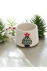 Yılbaşı Klasik Çam Ağacı Kupa Bardak Mug ürün fotoğrafı