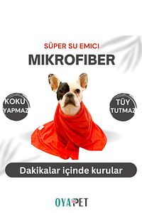 Microlux® Köpek Havlusu 60x90 Cm Kurulama Için Mikrofiber Küçük Ve Orta Irk Süper Su Emici Havlu ürün fotoğrafı