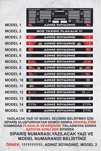 Kişiye Özel Isimli Plakalık 2 Adet Her Araç Için Uygun Plakalık ürün fotoğrafı