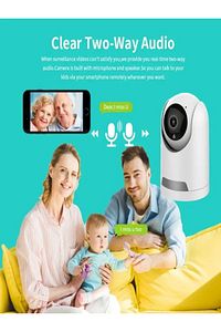 Hareket Algılama & Yüz Tanıma Özellikli Gece Görüş 5MP 1080P IP Kamera Bebek Güvenlik Kamerası ürün fotoğrafı