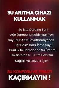 15 Aşamalı Avrupai Musluklu 8 L Çelik Tanklı Su Arıtma Cihazı ürün fotoğrafı