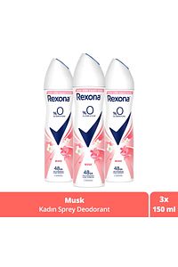 Kadın Sprey Deodorant Musk %0 Alüminyum 150 ml X3 ürün fotoğrafı