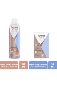 Clinical Protection Kadın Sprey Deodorant Ve Stick Deodorant ürün fotoğrafı