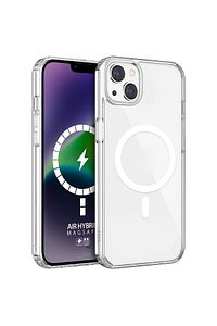 İphone 13 - 14 - 15 Uyumlu Kılıf Kablosuz Şarj Magsafe Wireless Köşe Korumalı Darbe Emici Airbag ürün fotoğrafı