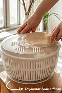 Salata Ve Sebze Kurutucu 5 Litre Salata Kurutucu ürün fotoğrafı