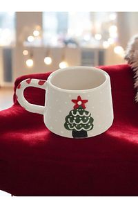 Yılbaşı Klasik Çam Ağacı Kupa Bardak Mug ürün fotoğrafı