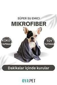 Microlux® Köpek Havlusu 60x90 Cm Kurulama Için Mikrofiber Küçük Ve Orta Irk Süper Su Emici Havlu ürün fotoğrafı